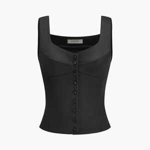Commense Button Front Strappy Top